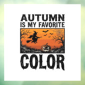 Kleur Favoriete Herfst Halloween Pompoen Vector De Raamsticker (Vel 3)