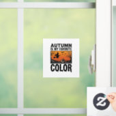 Kleur Favoriete Herfst Halloween Pompoen Vector De Raamsticker (Huis)