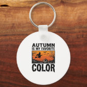 Kleur Favoriete Herfst Halloween Pompoen Vector De Sleutelhanger (Voorkant)