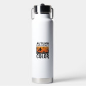 Kleur Favoriete Herfst Halloween Pompoen Vector De Waterfles (Voorkant)