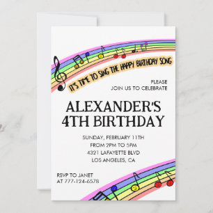 Kleur feest uitnodigingen regenboog plezier kinder