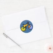 kleur Fiets . fiets-thema Ronde Sticker (Envelop)