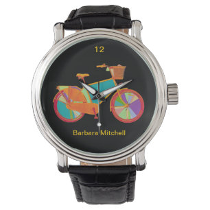Kleur fiets uurwerk horloge