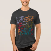 Kleur Fietsen Fietsen Fietsen Tri-Blend Shirt (Voorkant)