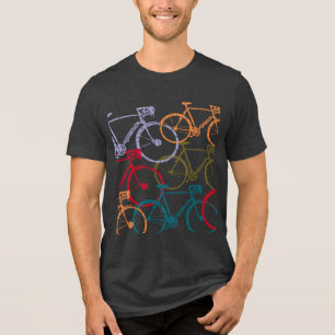Kleur Fietsen Fietsen Fietsen Tri-Blend Shirt