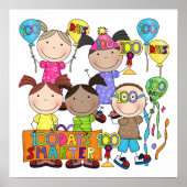 Kleur figuur Kinder 100 dagen slimmer Poster (Voorkant)