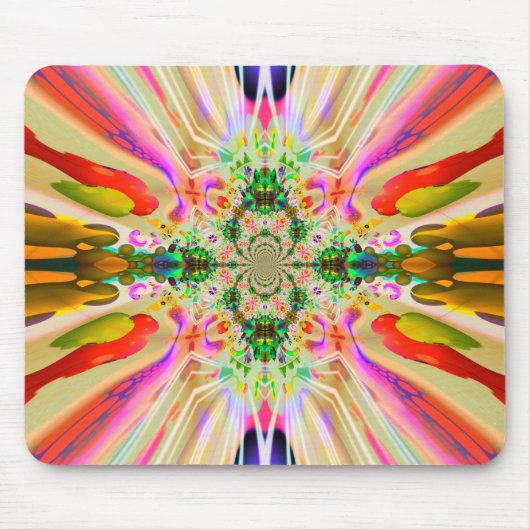 Kleur Flares Mousepad Muismat (Voorkant)