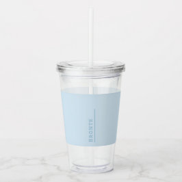 Kleur Flow monogram Ice Blue Acryl Tumbler Acryl Drinkbeker