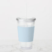 Kleur Flow monogram Ice Blue Acryl Tumbler Acryl Drinkbeker (Rechts)
