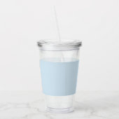 Kleur Flow monogram Ice Blue Acryl Tumbler Drinkbeker (Links)