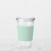 Kleur Flow monogram Minty Fresh Acryl Tumbler Acryl Drinkbeker (Rechts)