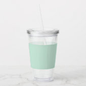 Kleur Flow monogram Minty Fresh Acryl Tumbler Drinkbeker (Links)