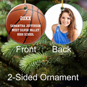 Kleur Foto Basketball Sports Keramisch Ornament