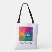  kleur foto tekst Sjabloon kalligrafie Tote Bag (Achterkant)