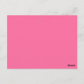 kleur Franse roze Briefkaart (Achterkant)