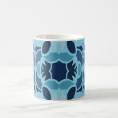 Kleur Fun Blue Collage Classic Mok (Center)