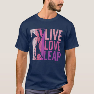 Kleur Garde Colorguard Live Love Leap vintage T-shirt