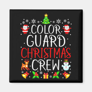 Kleur Garde Kerst Crew Bijpassende Kerstmis Magneet