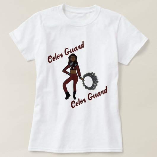 Kleur Garde T-shirt Burgundy Staal (Design voorkant)