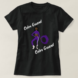 Kleur Garde T-shirt Paars Wit