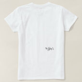 Kleur Garde T-shirt Zwart Wit (Design achterkant)