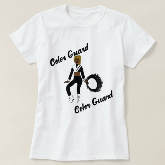 Kleur Garde T-shirt Zwart Wit (Design voorkant)