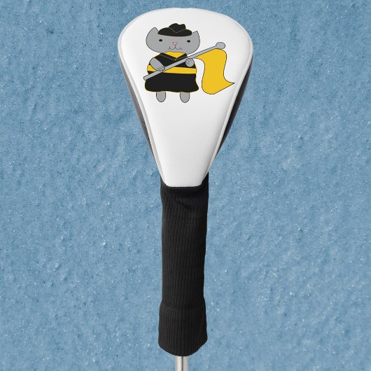 Kleur Garde Zwart Gele Kat Golfheadcover