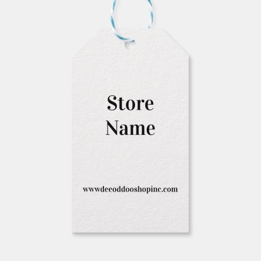Kleur gecodeerd Blauw Prijs Label Cadeaulabel (Achterkant)