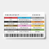 Kleur gecodeerd frame ziekenhuis personeel foto ID Badge (Achterkant)