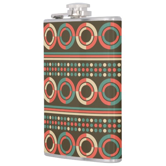  kleur geometrisch vormpatroon heupfles (Links)