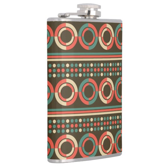  kleur geometrisch vormpatroon heupfles (Rechts)