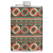  kleur geometrisch vormpatroon heupfles (Voorkant)