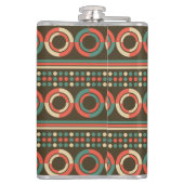  kleur geometrisch vormpatroon heupfles (Achterkant)