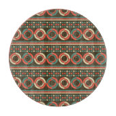  kleur geometrisch vormpatroon snijplank (Voorkant)