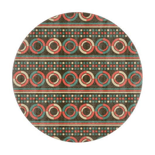  kleur geometrisch vormpatroon snijplank (Voorkant)