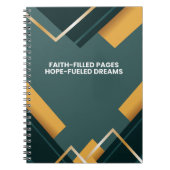 Kleur Geometrische Patroon Geloof Inspirerend Quot Notitieboek (Voorkant)