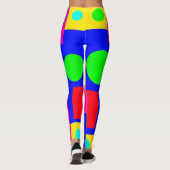 Kleur geometrische vormen leggings (Achterkant)