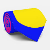 Kleur geometrische vormen stropdas (Opgerold)