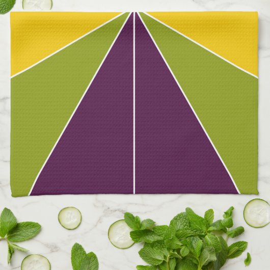 Kleur gesegmenteerd 02 theedoek (Gevouwen)