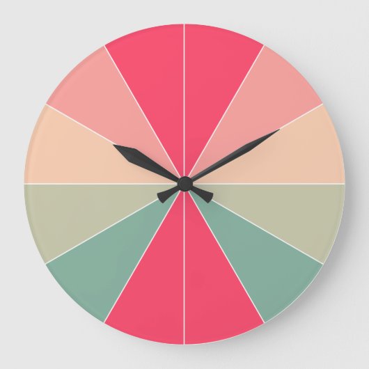 Kleur gesegmenteerd 03 grote klok (Voorkant)