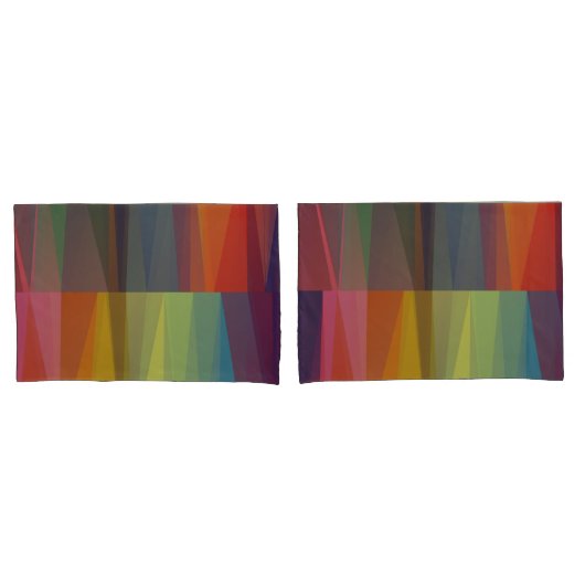 Kleur gesplitst patroon kussenslopen (Voorkant-Set)