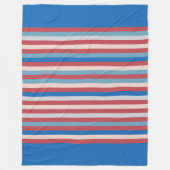 Kleur gestript 121214 fleece deken (Voorkant)