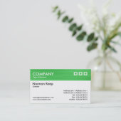 Kleur getextureerde kop - geborsteld groen 2 visitekaartje (Staand voorkant)