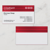 Kleur getextureerde kop - geborsteld rood visitekaartje (Voorkant / Achterkant)