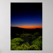 Kleur gevulde zonsondergang poster (Voorkant)