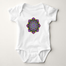 KLEUR GLAS IN LOOD MANDALA BABY T-shirt Baby Body