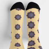 Kleur Glas in lood Mandala Crew Sokken (Top)