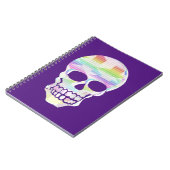 Kleur Glitch Skull Notitieboek (Linkerzijde)