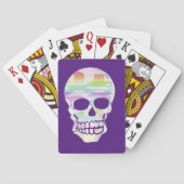 Kleur Glitch Skull Pokerkaarten (Achterkant)
