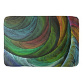 Kleur Glorie Modern Abstract Kunstpatroon Elegant Badmat (Voorkant)